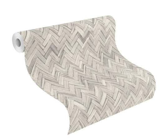 Rasch – Beachhouse – 410365 Szürke szövött mintás vlies tapéta