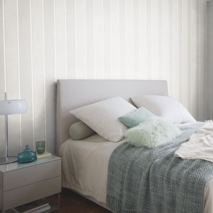 Rasch – Country Charme – 463972 szürke, fehér csíkos vlies tapéta