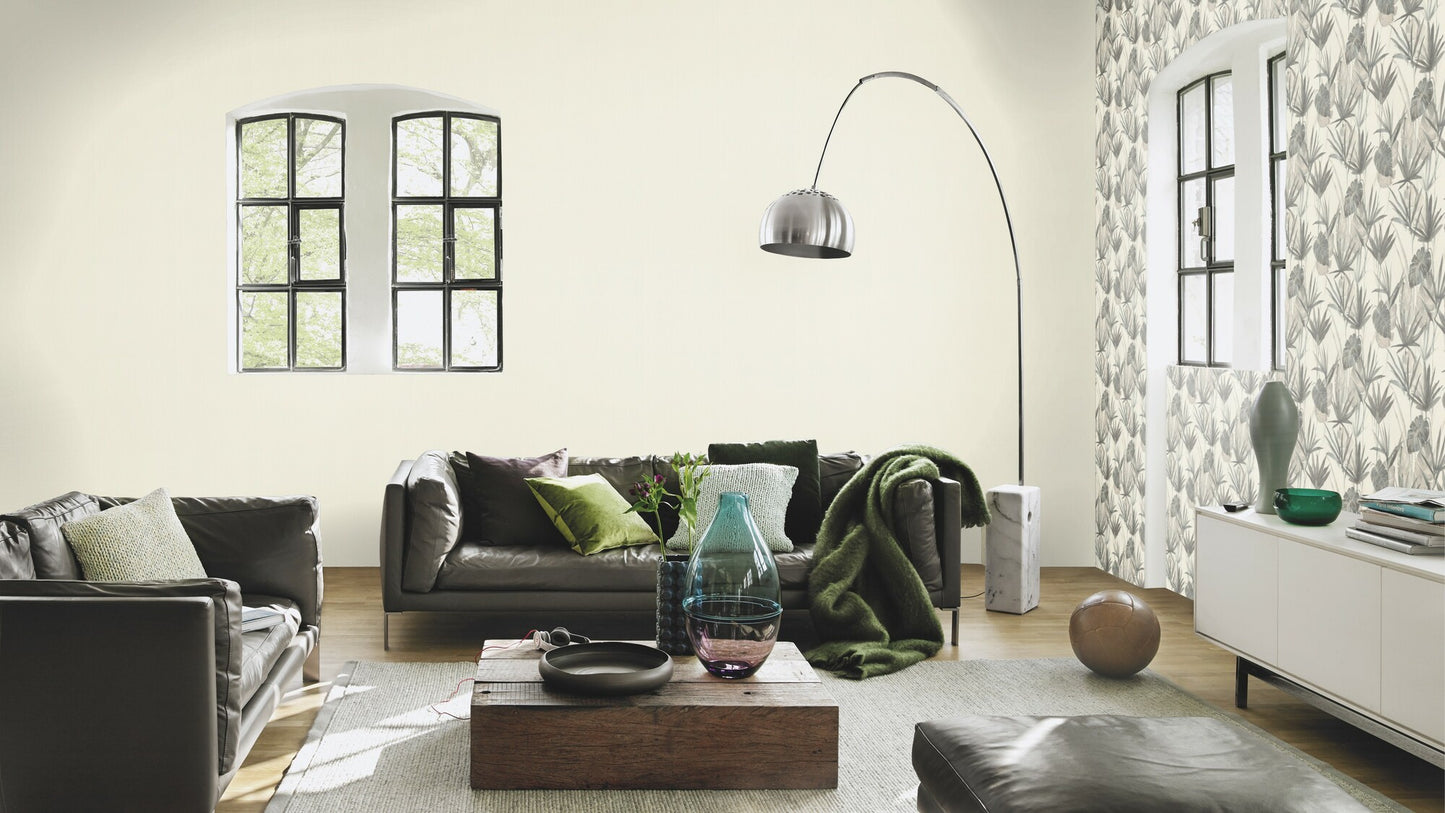 Rasch – Country Charme – 536805 fehér egyszínű enyhén strukturált vlies tapéta