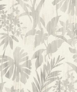 Rasch – Beachhouse – 410556 Szürke pálmalevél mintás vlies tapéta